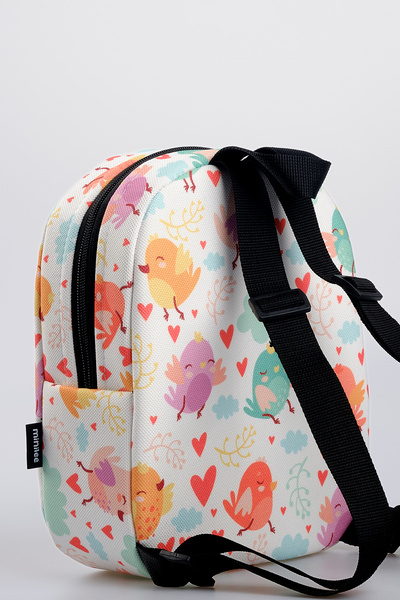 Minilee Cheerful Birds 0-8 ετών - Παιδική τσάντα πλάτης νηπιαγωγείου, νηπιαγωγείου [με ειδικό κουτί]