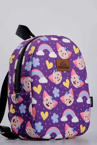 Minilee Happy Cats 0-8 ani - Rucsac pentru copii pentru creșă, grădiniță [cu cutie personalizată]
