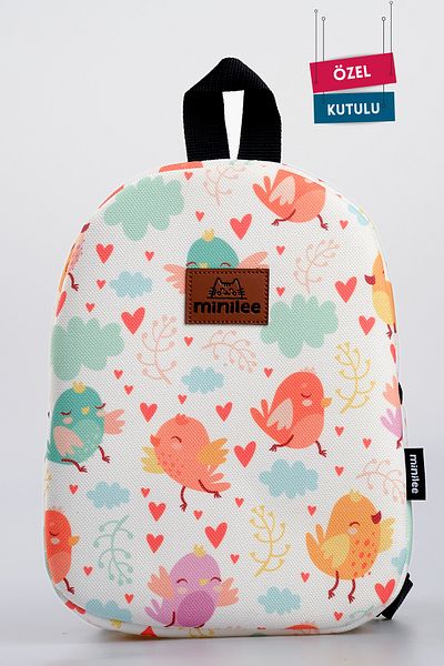 Minilee Cheerful Birds 0-8 Years - Nursery, Kindergarten Children's Backpack [with special box]