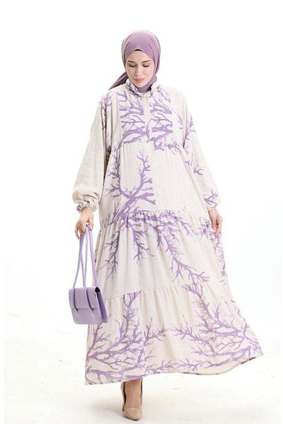 MODA Lightning Pattern Buttoned Dress