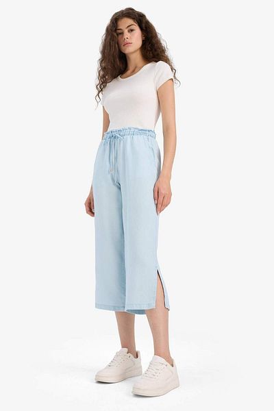 DeFacto Παντελόνι Pull On Culotte Υψηλό ελαστικό μέσης που πλένεται D8240AX25SM