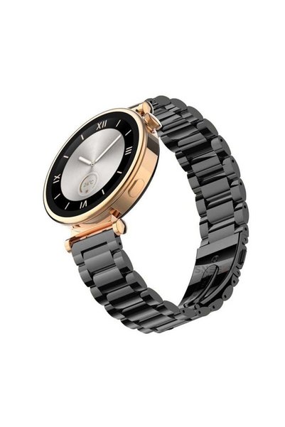 Sneezy Huawei Watch Gt4 41mm İle Uyumlu 18mm Ironweft Döküm Çelik Metal Kordon