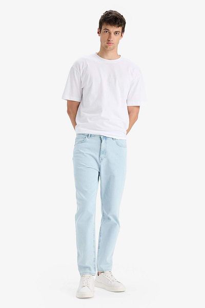 DeFacto 100% Cotton 90S Slim Fit Tight Fit High Waist Narrow Leg Jeans E7281Ax25Sm