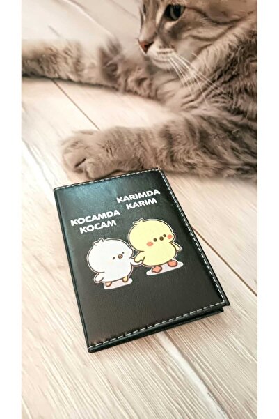 EFE DERİ Efe Leather Illustrated Leather Stitched License Case Container Moto...