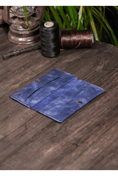 Derimoda Genuine Leather Long Wallet – Handmade Vintage Sti