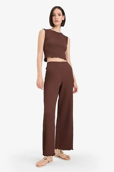 DeFacto Wide Leg Wide Leg Twist Pants D4415Ax25Sp