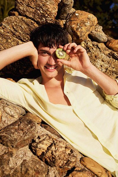 DeFacto Regular Fit Polo Collar Linen Blended Summer Long Sleeve Shirt E0555Ax25Sm