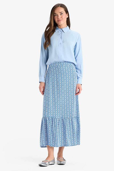 DeFacto Μάξι Φούστα Hijab με σχέδιο B2426AX25SM