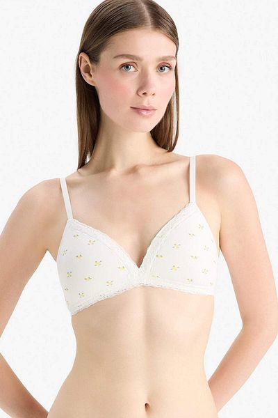 DeFacto Prima sutien cu imprimeu din dantela-Fall in Love E7043AX25SM
