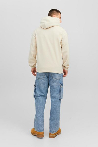 Jack & Jones 12242470-fw Jorsılverlake Fleece Hood Tricou pentru bărbați
