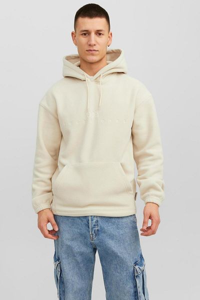Jack & Jones 12242470-fw Jorsılverlake Fleece Hood Tricou pentru bărbați