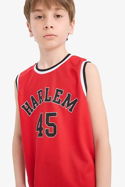 DeFacto Boy's Crew Neck Printed Undershirt F0691A825Hs