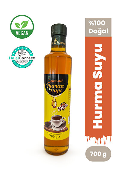 Hurmatat Hurma Suyu 700 gr %100 Hurmadan Üretilmiş (KATKISIZ, KORUYUCUSUZ, VEGAN, GLUTENSİZ)