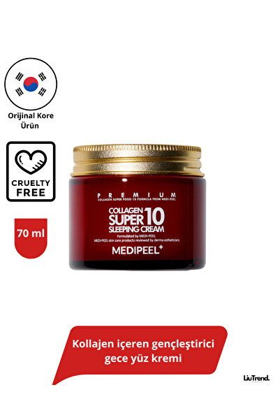 Medipeel Collagen Super 10 Sleeping Cream(KOLAJENLİ GECE KREMİ) M0035