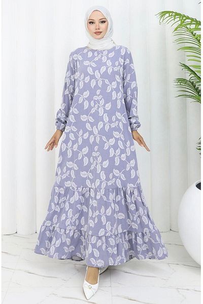 MODA Patterned hijab dress