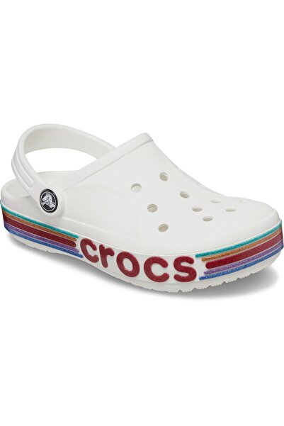 Crocs Bayaband Rainbow Glitter Clog Çocuk Terlik 209730-100 White
