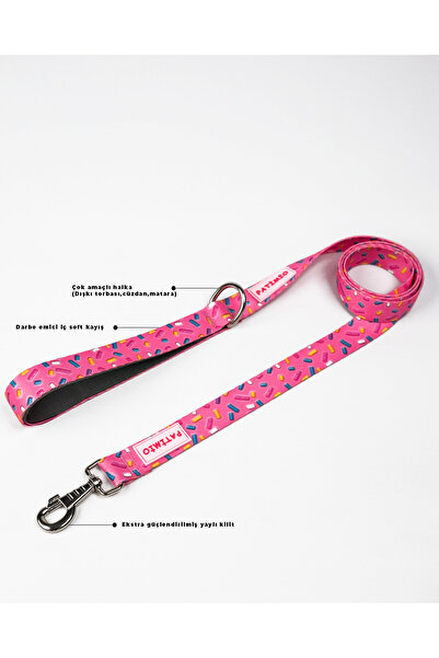 PATİMİO Pink Bones Luxury Dog Walking Collar