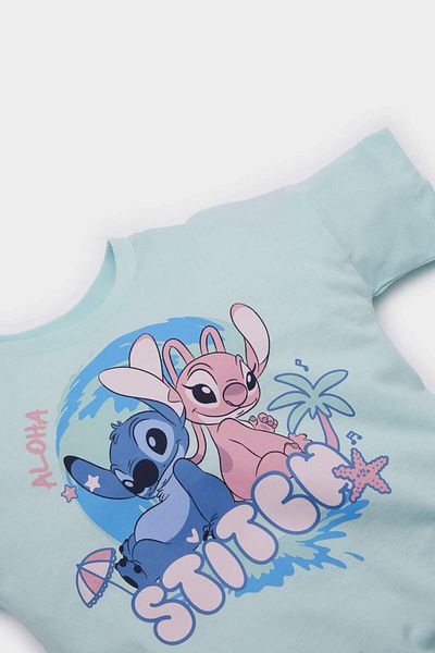 DeFacto Baby Mädchen Disney Lilo & Stitch Rundhals-Kurzarm-T-Shirt E7120A525SM