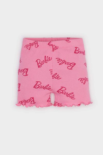 DeFacto Baby Girl Barbie Biker Ribbed Camisole Shorts E8938A525Sm