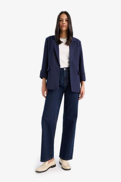 DeFacto Regular Pocket Epaulette Blazer Jacket F3694Ax25Sm