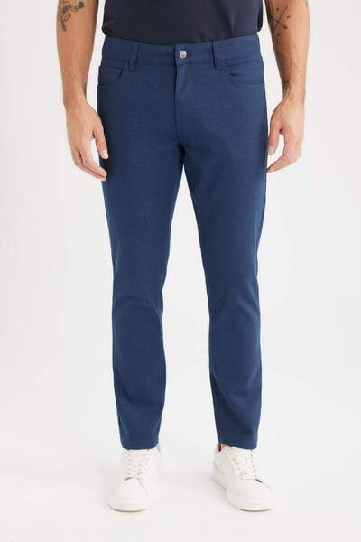 DeFacto Slim Fit Slim Fit Skinny Leg Chino καμβά παντελόνι C2401AX25SP