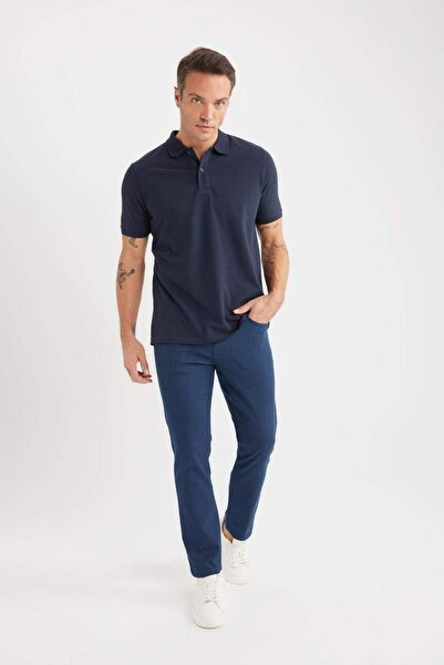 DeFacto Slim Fit Slim Fit Skinny Leg Chino καμβά παντελόνι C2401AX25SP