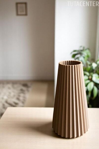 TUTACENTER Konik Vazo ( Dekoratif Plastik Vazo ) 20 Cm