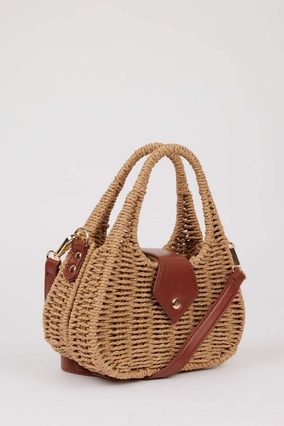 DeFacto Women's Straw Shoulder Bag E1511Axns