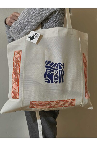 Wicca Indian Totebag Bez Alışveriş Çantası