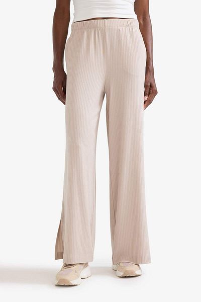 DeFacto Fit Wide Leg Μακρύ λεπτό αθλητικό παντελόνι με τσέπες με φαρδύ σχιστό πόδι E2538ax25sm