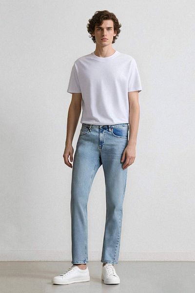 DeFacto Slim Tapered Fit Narrow Fit Normal Waist Shrinking Leg Jean Pants F2324Ax25Sp