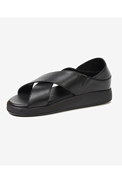 Greyder Kadın Siyah Hakiki Deri Sandalet 3Y2FS32270