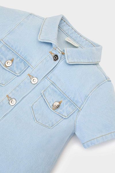 DeFacto Baby Girl Short Sleeve Summer Jean Dress E0454A525Sm