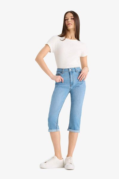 DeFacto Κανονική τσέπη μέσης Jean Capri E2180ax25sm