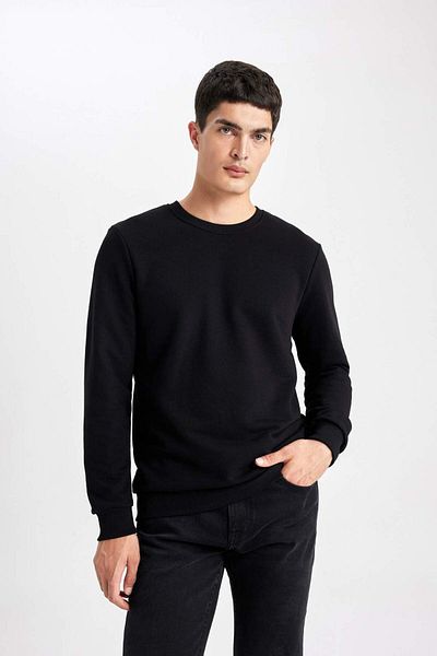 DeFacto Regular Fit Crew Neck Sweatshirt B7833Axns
