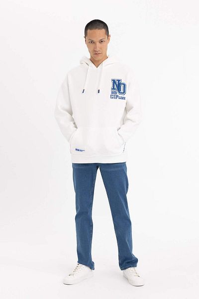 DeFacto Pantaloni Sergio Regular Fit cu talie normală cu picioare tubulare B8550axns