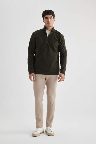 DeFacto Regular Fit Half Zip Sweatshirt B7846Axns