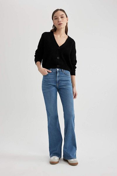 DeFacto Cardigan Regular Fit s výstřihem do V B7867axns