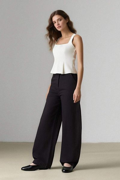 DeFacto Παντελόνι Carrot Fit Gabardine Κανονική μέση E5963AX25SP