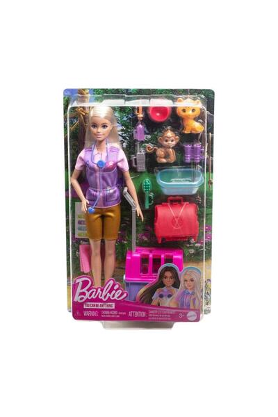 Barbie مجموعة ألعاب بيطرية صغيرة HRG50