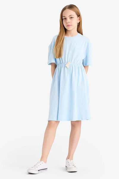 DeFacto Girls Oversize Wide Fit Short Sleeve Summer Dress E5800A825Sm