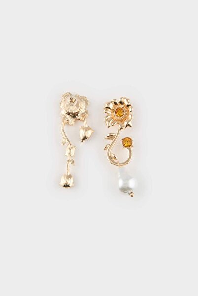 DeFacto Kadın Çiçekli İncili Küpe E8022AXNS