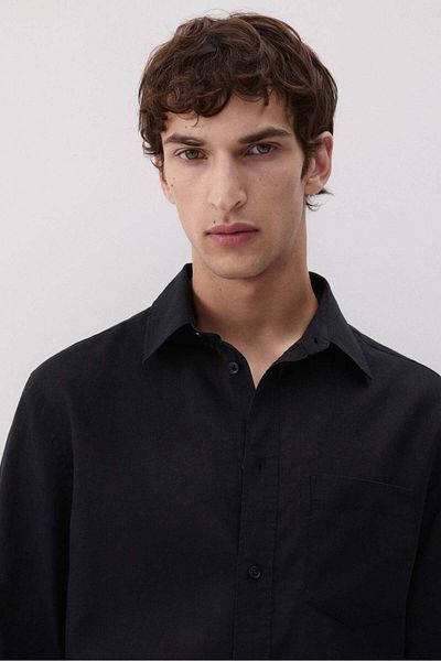 H&M Regular Fit Linen-blend shirt