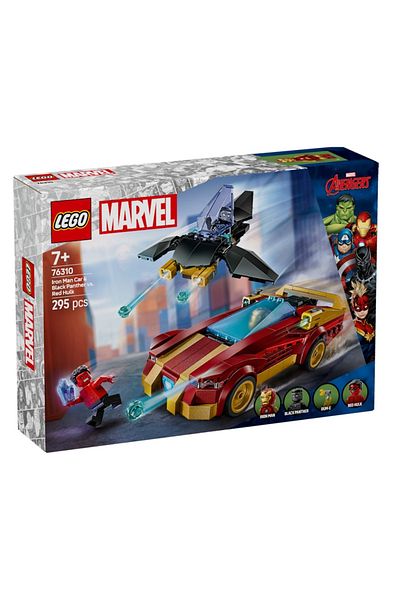 LEGO 76310 ليغو ®   مارفل الرجل الحديدي مع عربة سوداء
