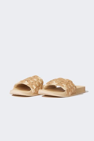 DeFacto Women's Flat Sole Faux Leather Slippers D8974Ax25Sm