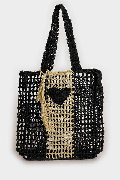 DeFacto Women's Straw Shoulder Bag E1498Axns