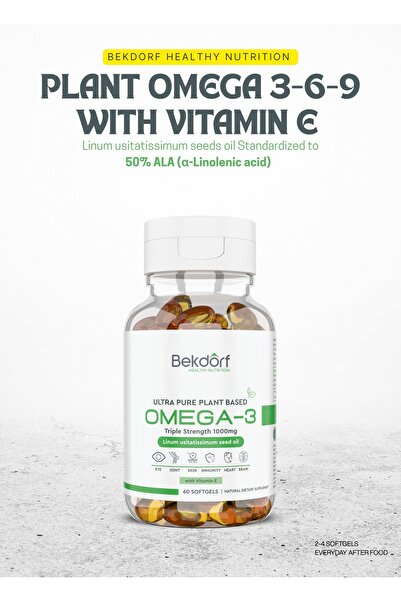 bekdorf أوميغا 3-6-9 النباتية مع فيتامين E