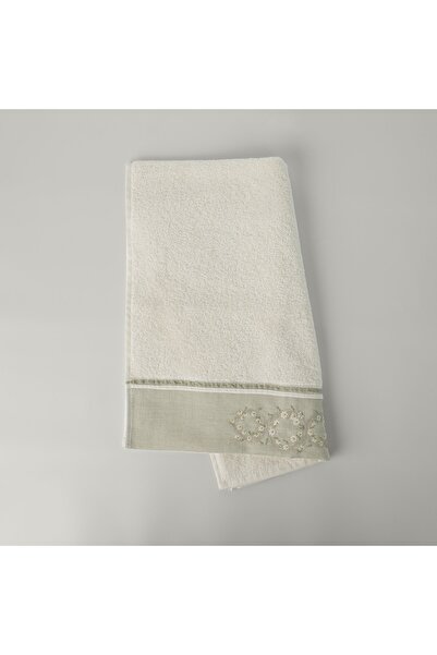 Linens Mınta Pamuk Yüz Havlusu 50x85 Cm Ekru