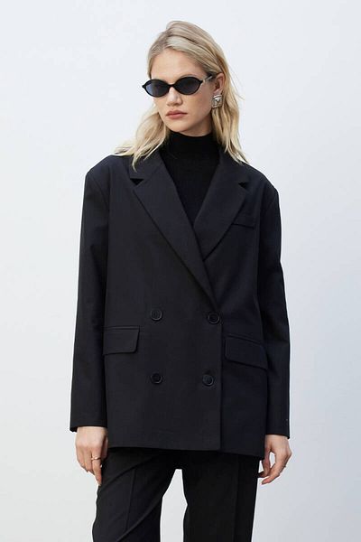 BE BLUE BLAZER CRUVAZAT NEGRU