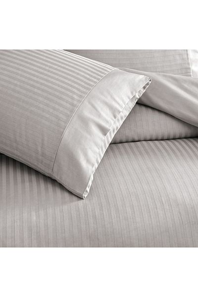 Taç Σετ Παπλωματοθήκης Γκρι Double Crown Stripe Premium